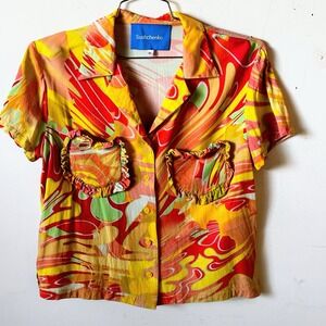 Suschenko Retro Swirl Bowling Shirt